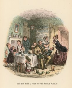Illustrasjon for Dombey and Son av Hablot Knight Browne