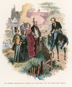 Illustrasjon for Dombey and Son av Hablot Knight Browne