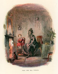 Illustrasjon for Dombey and Son av Hablot Knight Browne