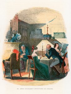 Illustrasjon for Martin Chuzzlewit av Hablot Knight Browne
