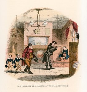 Illustrasjon for Nicholas Nickleby av Hablot Knight Browne