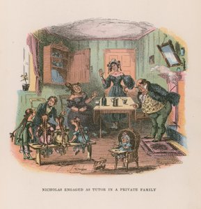 Illustrasjon for Nicholas Nickleby av Hablot Knight Browne