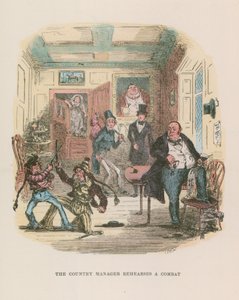 Illustrasjon for Nicholas Nickleby av Hablot Knight Browne