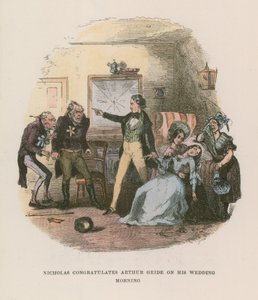 Illustrasjon for Nicholas Nickleby av Hablot Knight Browne