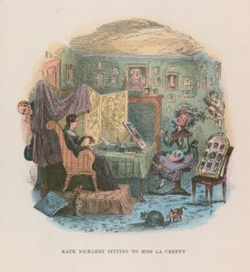 Illustrasjon for Nicholas Nickleby av Hablot Knight Browne