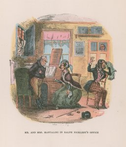 Illustrasjon for Nicholas Nickleby av Hablot Knight Browne