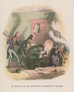 Illustrasjon for Nicholas Nickleby av Hablot Knight Browne