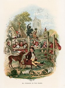 Illustrasjon for Pickwick Papers av Hablot Knight Browne