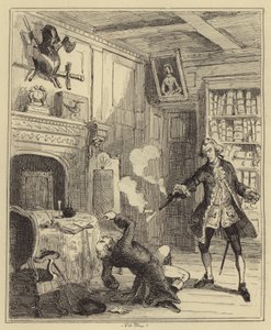 Lord Ferrers skyter sin Steward av Hablot Knight Browne