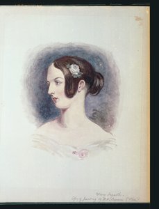 Mary Hogarth, ca. 1890 (wc på papir) av Hablot Knight Browne