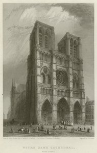 Notre Dame-katedralen, vestfronten av Hablot Knight Browne