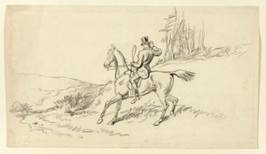 Rytter Reining i hest av Hablot Knight Browne