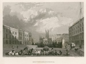 St Saviour's Church, Southwark, London av Hablot Knight Browne