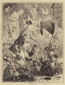 London-opptøyene av Hablot Knight Browne