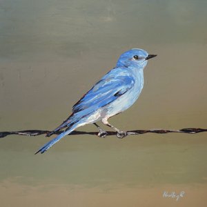 Flishugger, ca. 2025 (olje på masonitt) av Hadley Rampton