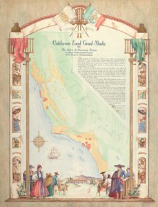 Kart: California Land Grant Study av Hal Blakeley
