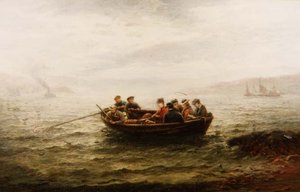 Going to Church by Way of the Lock (olje på lerret)