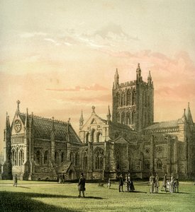 Hereford katedral, Herefordshire, c1870