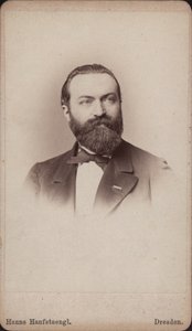 Portrett av cellisten og komponisten Friedrich Grützmacher 1832-1903, ca 1865. av Hanns Hanfstaengl
