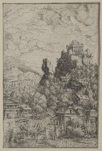 Landskap med et slott, 1553.