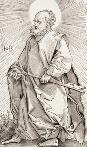 St. Peter holder nøklene til Himmelriket av Hans (after) Baldung Grien