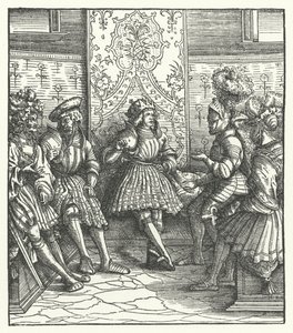 fransk krigsråd av Hans (after) Burgkmair