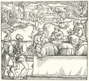 Rettsmøte (gravering) av Hans (after) Burgkmair