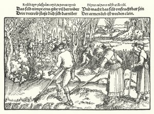 Høsterne (gravering) av Hans (after) Burgkmair