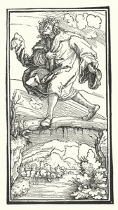Tresnitt fra De Remediis Giantum Fortunae (Remedies for Fortune Fair and Foul) av Petrarch (gravering) av Hans (after) Burgkmair