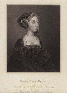 Anne Boleyn, andre kone til kong Henry VIII (gravering)