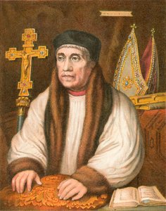 Erkebiskop Warham av Hans (after) Holbein the Younger