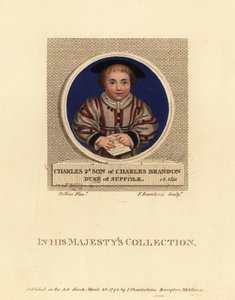Charles Brandon, tredje hertug av Suffolk av Hans (after) Holbein the Younger