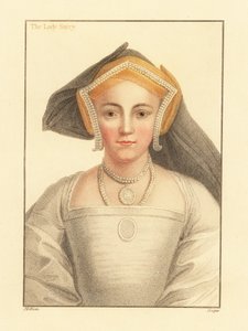 Frances Howard, grevinne av Surrey., 1812 (gravering) av Hans (after) Holbein the Younger