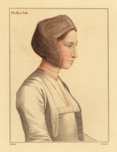 Margaret Clement, fosterdatter til Thomas More., 1812 (gravering) av Hans (after) Holbein the Younger