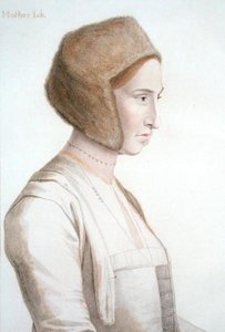 Mor Jackson, sykepleier for fremtiden Edward VI, gravert av Francesco Bartolozzi (1727-1815) (gravering) av Hans (after) Holbein the Younger