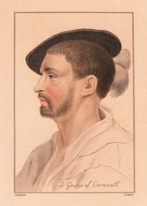 Simon George fra Quocoute, Cornwall., 1812 (gravering) av Hans (after) Holbein the Younger
