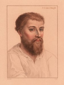 Sir Nicholas Poyntz (1510-1556), engelsk hoffmann., 1812 (gravering) av Hans (after) Holbein the Younger