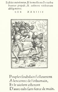 Den væpnede ridderen (gravering) av Hans (after) Holbein the Younger