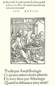 Astrologen (gravering) av Hans (after) Holbein the Younger