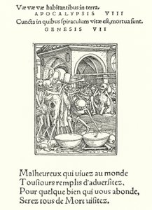 The Charnel House (gravering) av Hans (after) Holbein the Younger