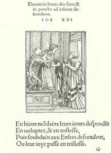 Grevinnen eller bruden (gravering) av Hans (after) Holbein the Younger