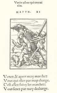 The Pedlar (gravering) av Hans (after) Holbein the Younger