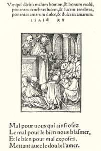 Predikeren (gravering) av Hans (after) Holbein the Younger