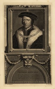 Thomas Howard, tredje hertug av Norfolk (1473-1554) (gravering) av Hans (after) Holbein the Younger