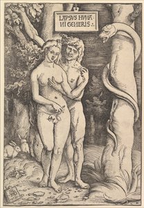 Adam og Eva, 1511. av Hans Baldung