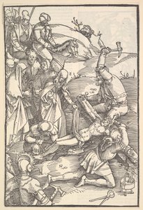 Kristus Nailed to the Cross, verso: Christ Nailed to the Cross, fra Speculum Passionis Dom..., 1507. av Hans Baldung