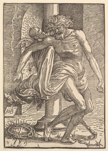 Kristus med torturinstrumentene støttet av en liten engel, 1517.