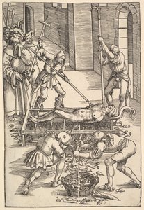 Martyrium of St. Lawrence, ca. 1505. av Hans Baldung