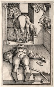 Den forheksede brudgommen, 1544-45. av Hans Baldung