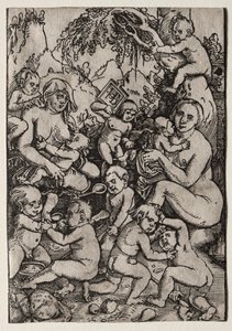 De to mødrene av Hans Baldung